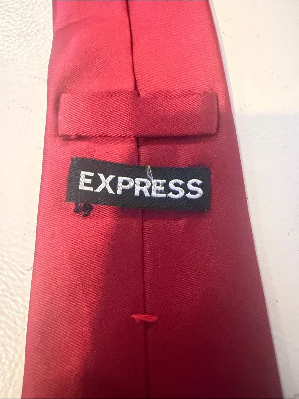 Express Solid Red Men's Neck Tie